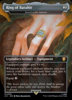 Sword of the Animist - Ring of Barahir The Lord of the Rings- Tales of Middle-earth Commander decks Topper